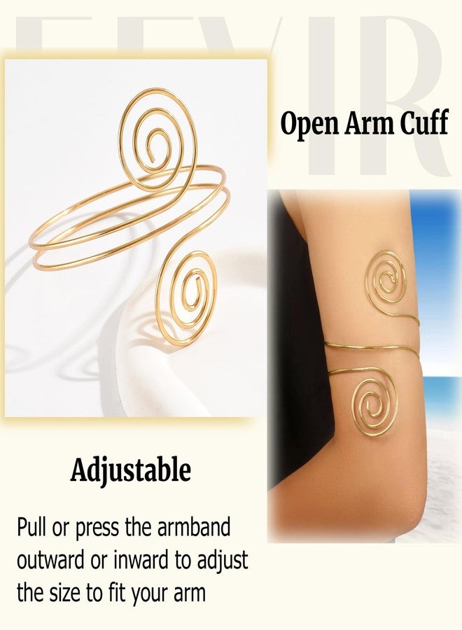 FEYIR Arm Cuff Upper Armband Arm Cuff Bangle Bracelet Jewelry for Women - Image 5